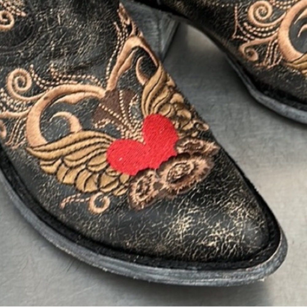 OLD GRINGO “Hearts Boots”. New in box. Size 7 - Picture 6 of 10